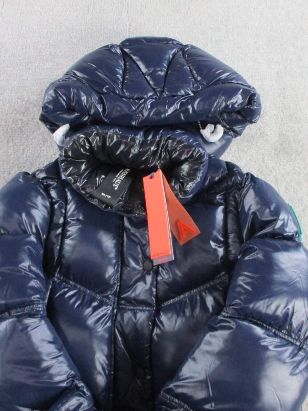 NEW Alpenhaus Meribel Quilted Maxi Puffer Coat XS Removable Hood Midnight Navy - Picture 5 of 10
